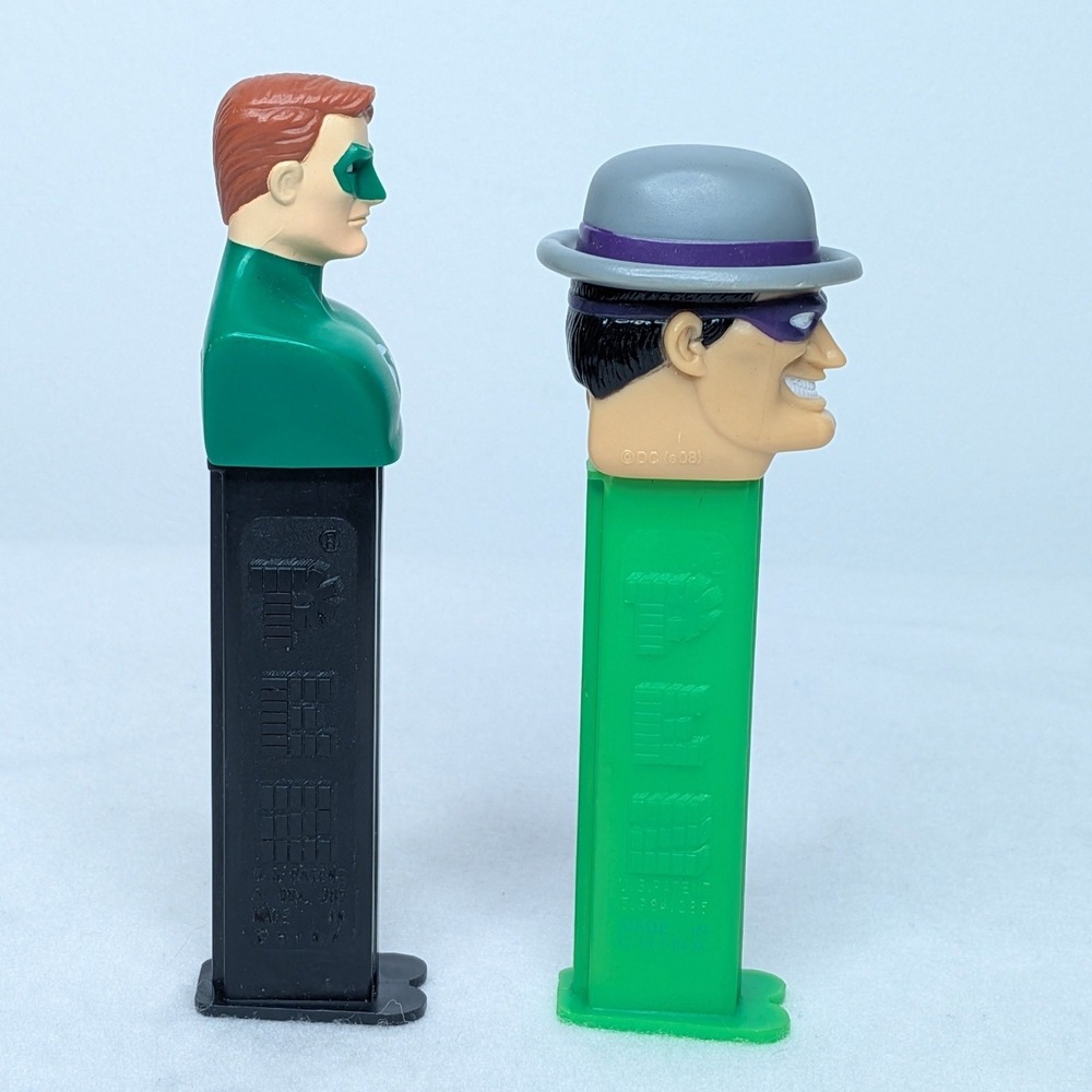PEZ DC Comics Green Lantern Riddler Candy Dispensers Lot *WORKING* - Picture 2 of 6